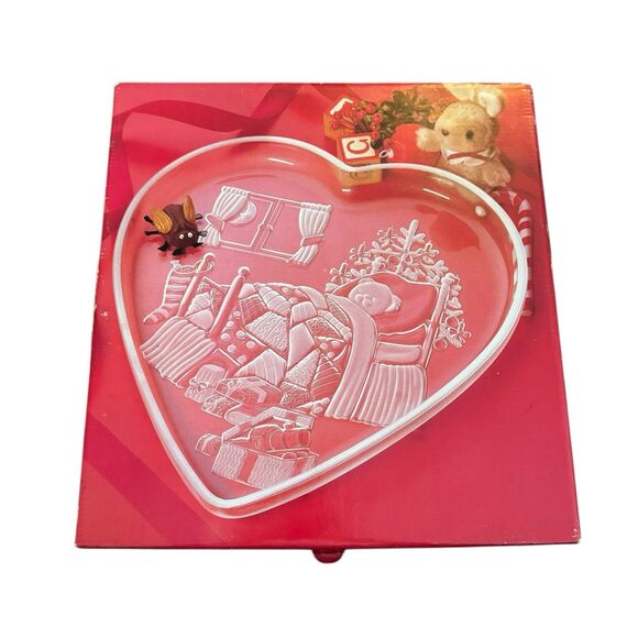 Other - Vtg '80's Mikasa Walther Crystal W Germany Heart-Shaped Serving BearTray Platter